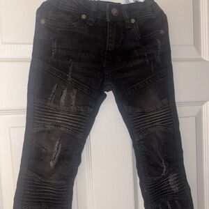 Fashion Nova Boy Black Jean Pants Size 4 y/o